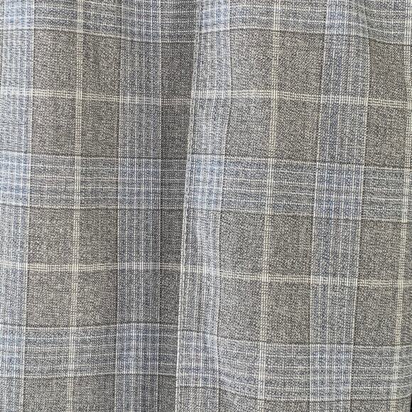 CAMIEL FORTGENS Size S Grandma Grey Plaid Wool Elastic Waistband Casual Pants - Picture 2 of 4